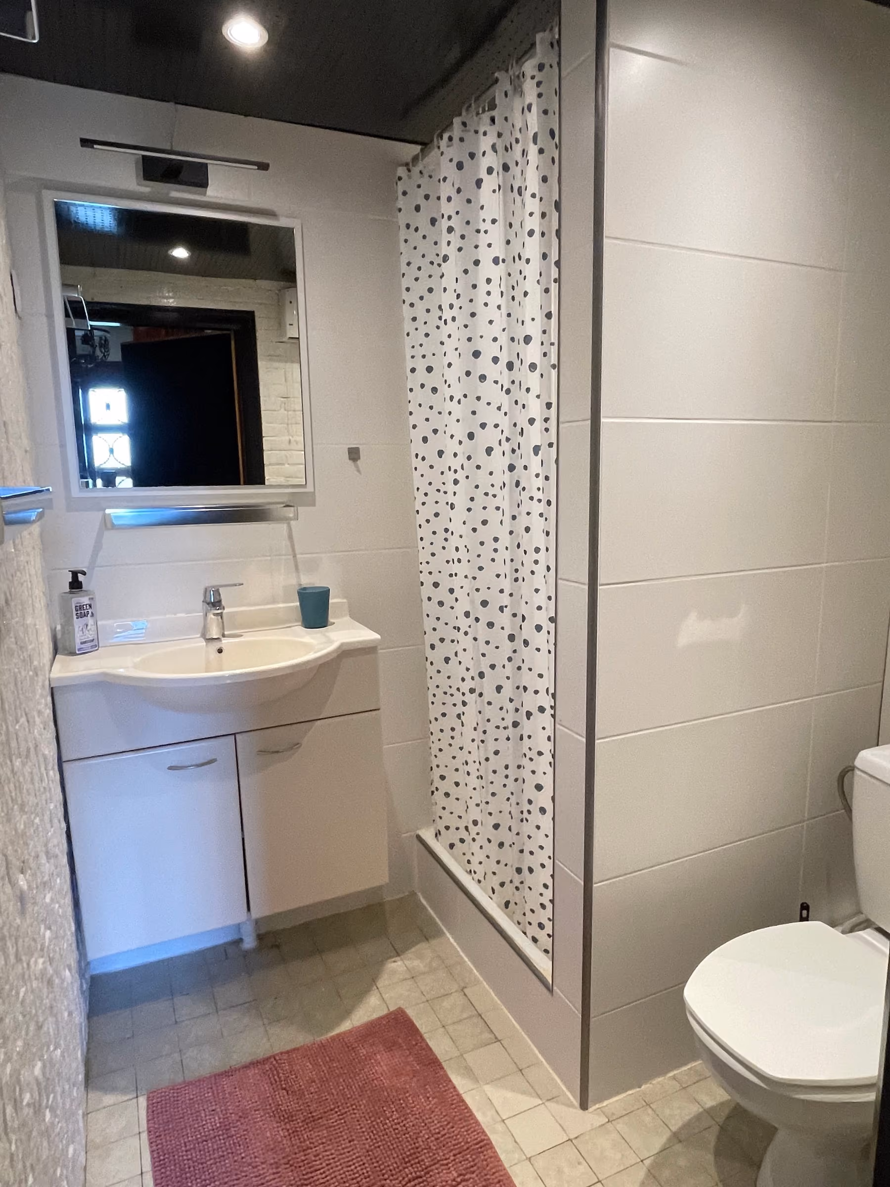 Douche en toilet beneden